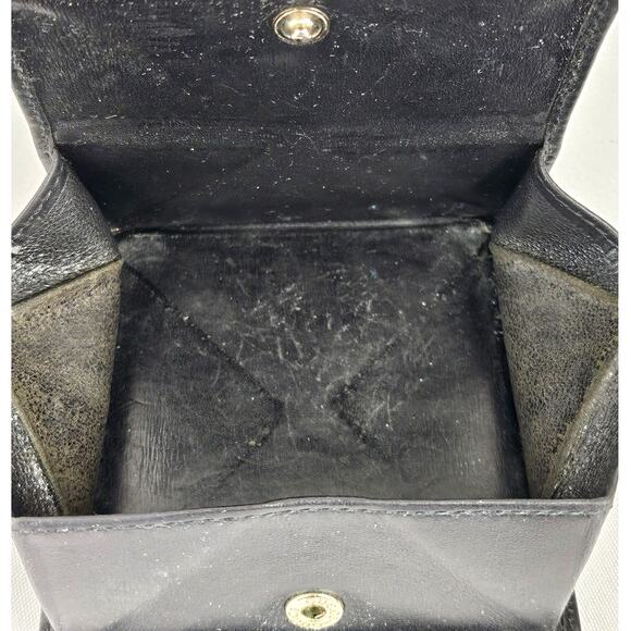 GUCCI VINTAGE MEN'S BLACK LEATHER BI-FOLD WITH COIN POCKET MADE IN ITALY - Picture 7 of 16